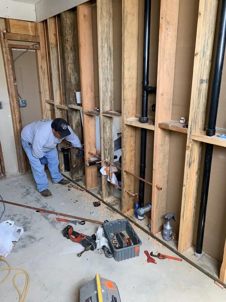 Commercial rough-in plumbing for Water Heater Replacement in Spruce Run